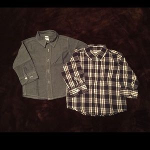 2/25$ George dress shirts. 12-18m